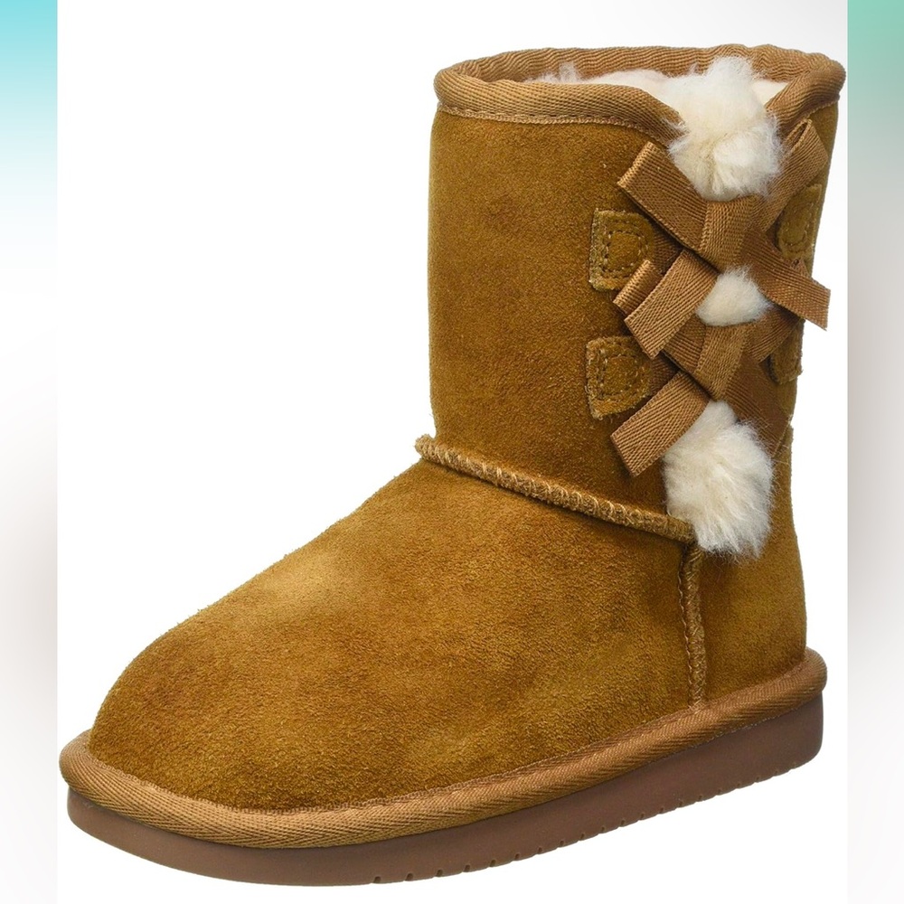Koolaburra by UGG Girls Victoria Short Fashion Boot, Size 4, GUC